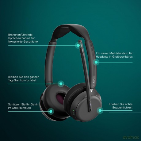IMPACT 1061T - Słuchawka Bluetooth 5.3 do TEAMS i smartfona