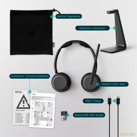 IMPACT 1061T ANC - Słuchawka z ANC Bluetooth do Teams i smartfona