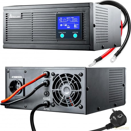 Inwerter Piorun 1500VA 1200W 12 VDC czysta sinusoida