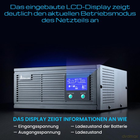 Inwerter Piorun 2000VA 1500W 12 VDC czysta sinusoida
