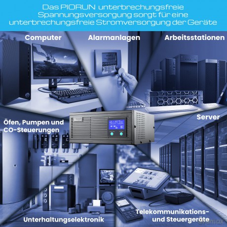 Inwerter Piorun 800VA 640W 12 VDC czysta sinusoida