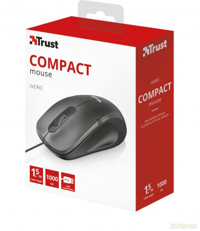 Ivero Compact Mouse - black/grey