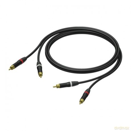 Kabel 2x Męski RCA/Cinch - 2x Męski RCA/Cinch Ultraflex 1,5m - PRA800/1.5
