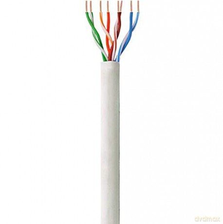 Kabel instalacyjny skrętka UTP Cat6 4x2 drut CCA 305m szary