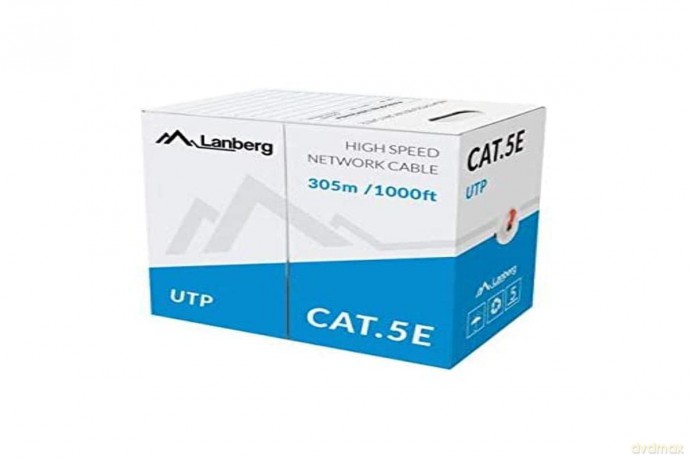Kabel LAN UTP 100Mb/s 305m drut cca czerwony