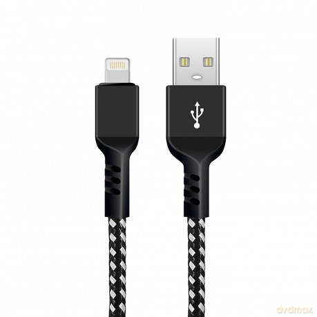 Kabel lightning fast charge 2.4A MCE481 Czarny