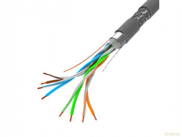 Kabel SFTP kat.5e 305m drut CU LCS5-11CU-0305-S szary