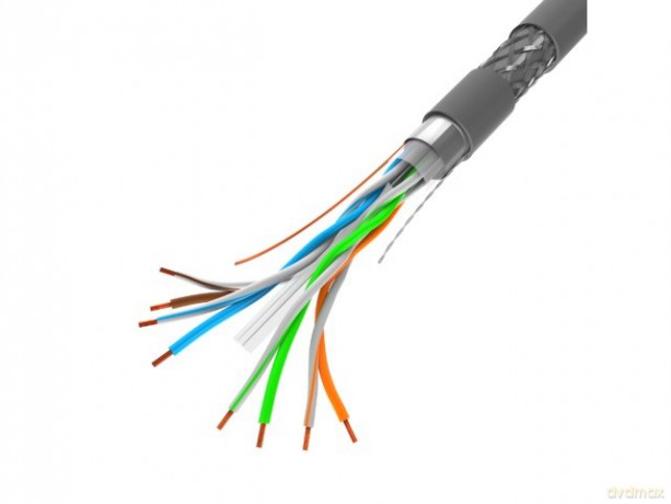 Kabel SFTP Kat.6 CU 305 m drut szary