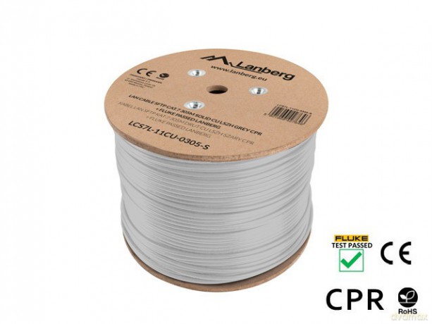 Kabel SFTP kat.7 CU305m drut LCS7L-11CU-0305-S