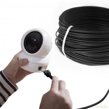 Kabel sieciowy CAT5E FTP(F/UTP) V2 zewnętrzny 100m skrętka