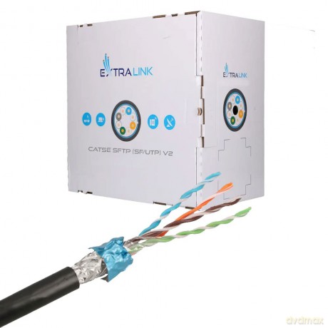 Kabel sieciowy CAT5E SFTP zewnętrzny 305m