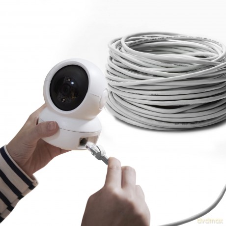 Kabel sieciowy CAT5E UTP(U/UTP) V2 wewnętrzny 100M skrętka
