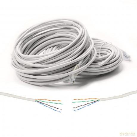 Kabel sieciowy CAT5E UTP(U/UTP) V2 wewnętrzny 100M skrętka