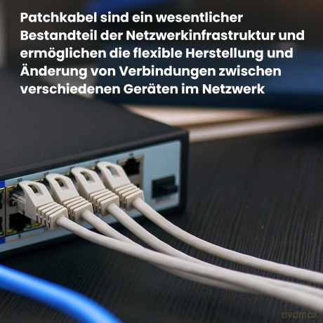 Kabel sieciowy LAN Patchcord CAT.5E UTP 10m, skręcana para, miedziany