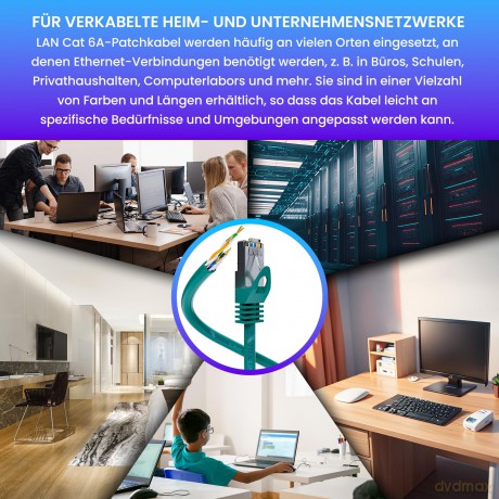 Kabel sieciowy LAN Patchcord CAT.6 FTP 1m 1GBIT foliowana skręcona para, miedziany