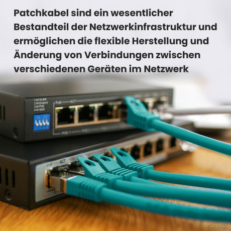 Kabel sieciowy LAN Patchcord CAT.6 FTP 5m 1GBIT foliowana skręcona para, miedziany
