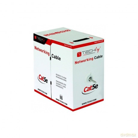 Kabel skrętka zewnętrzna F/UTP Cat5e 4x2 drut CCA 305m czarny