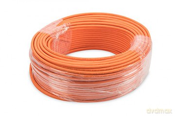 Kabel teleinformatyczny instalacyjny DIGITUS kat.7, S/FTP, Dca, drut, AWG 23/1, LSOH, 100m, pomarańczowy