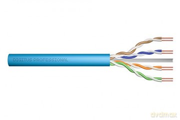Kabel teleinformatyczny instalacyjny kat.6A, U/UTP, Dca, AWG 23/1, LSOH, 500m niebieski, szpula