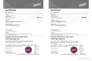 Kabel teleinformatyczny instalacyjny kat.7A, S/FTP, B2ca, drut, AWG 22/1, LSOH, 500m, szpula Żółty