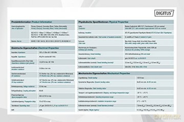 Kabel teleinformatyczny instalacyjny kat.7A, S/FTP, B2ca, drut, AWG 22/1, LSOH, 500m, szpula Żółty
