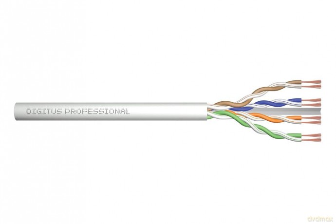 Kabel teleinformatyczny patchcordowy kat.6A, U/UTP, linka, AWG 26/7, LSOH, 100m, szary, karton