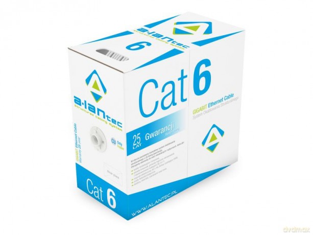 Kabel U/UTP typu linka kat.6 PVC 305m