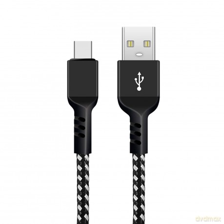 Kabel USB C fast charge 2.4A MCE482 Czarny