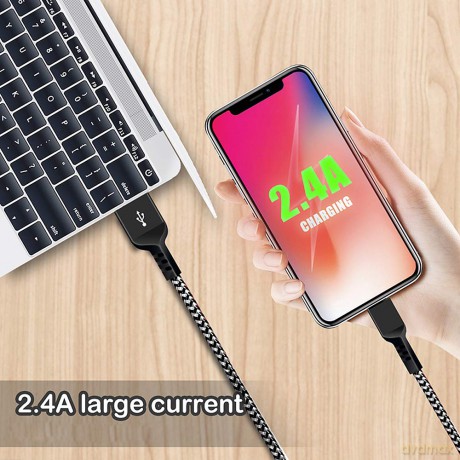 Kabel USB C fast charge 2.4A MCE482 Czarny