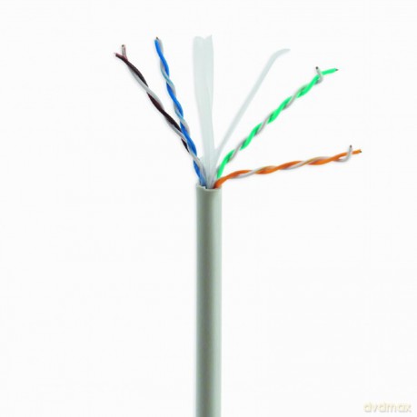 Kabel UTP KAT 6 drut AWG24 305m szary