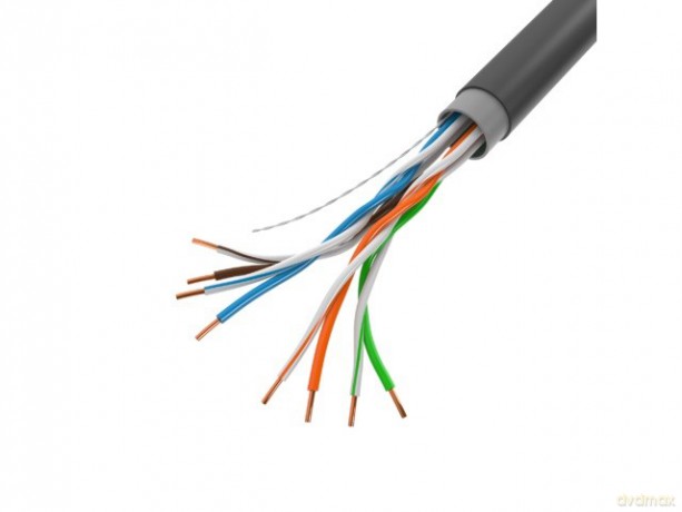 Kabel UTP Kat.5E CU 305 m drut outdoor