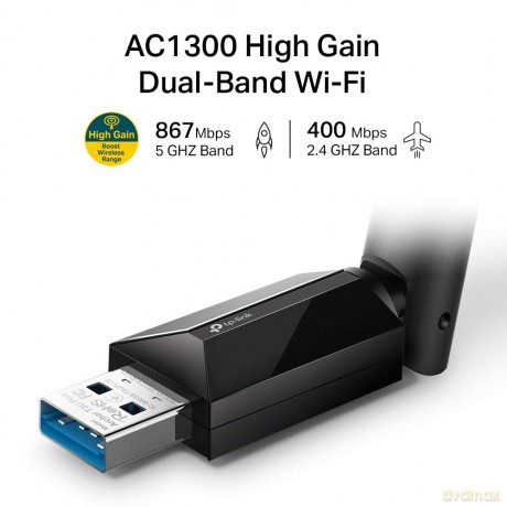 Karta sieciowa Archer T3U Plus USB AC1300