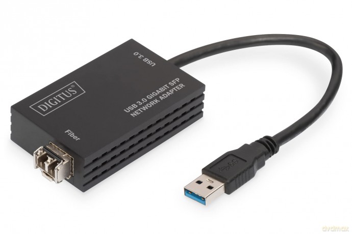 Karta sieciowa przewodowa USB 3.0 A do RJ45 Gigabit SFP Ethernet 1 Gbps Fiber Chipset RTL8153