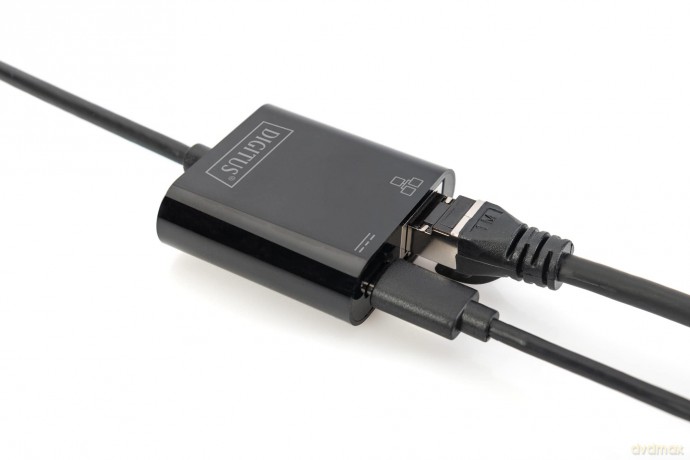 Karta sieciowa przewodowa USB 3.0 Typ C do RJ45 Gigabit Ethernet oraz 1xUSB Typ C z PD 2.0
