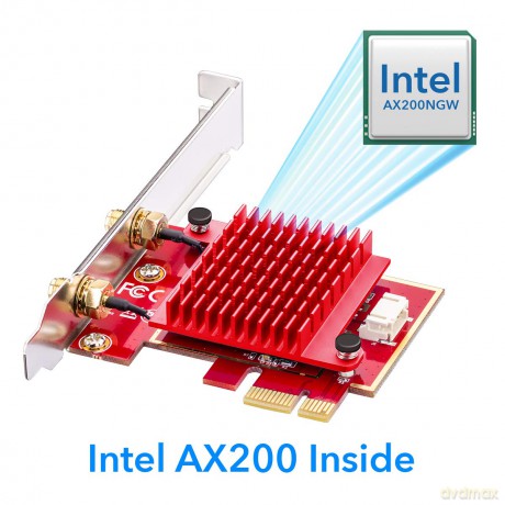 Karta sieciowa WE3000S WiFi AX5400 PCI-E