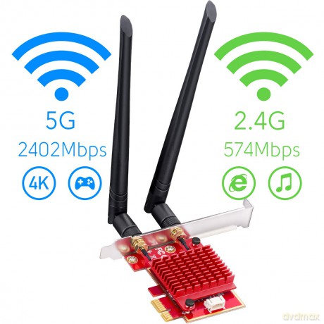 Karta sieciowa WE3000S WiFi AX5400 PCI-E
