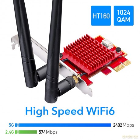 Karta sieciowa WE3000S WiFi AX5400 PCI-E