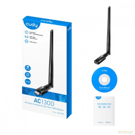 Karta sieciowa WU1400 USB 3.0 AC1300