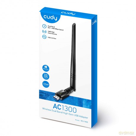 Karta sieciowa WU1400 USB 3.0 AC1300