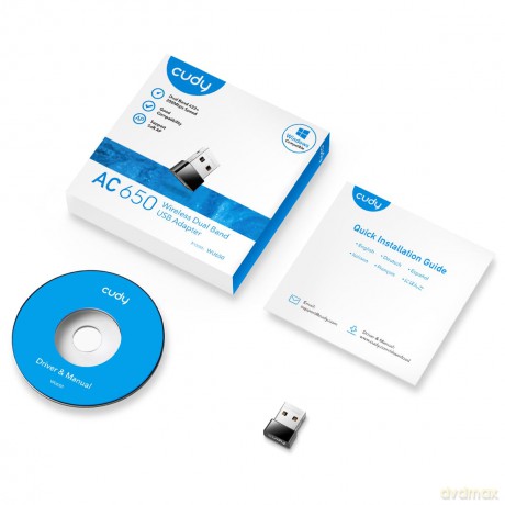 Karta sieciowa WU650 USB 2.0 AC650 Mini