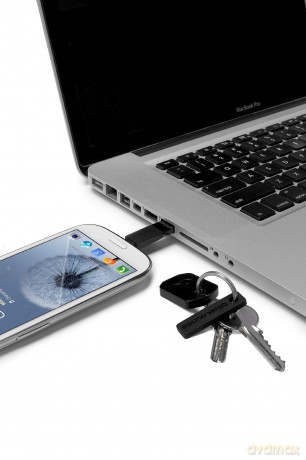 KII klucz ładowarka microUSB czarna