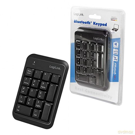 Klawiatra numeryczna Bluetooth v5.1 czarna