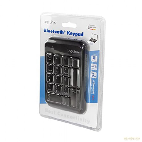 Klawiatra numeryczna Bluetooth v5.1 czarna
