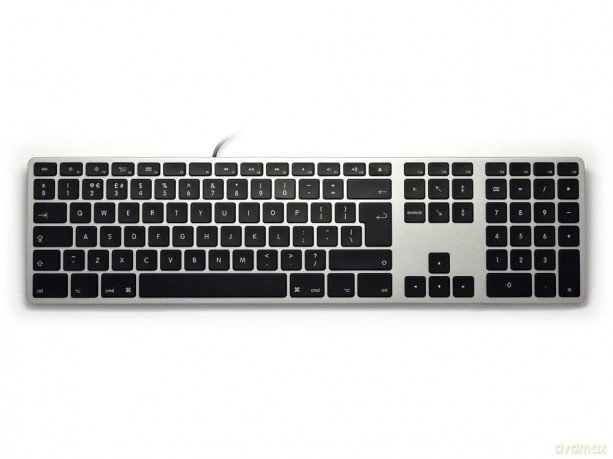 Klawiatura aluminiowa Mac Hub 2xUSB szara