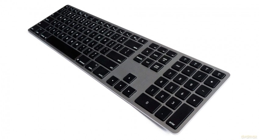 Klawiatura aluminiowa Mac podświetlana RGB szara