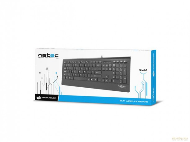 Klawiatura BARRACUDA Slim Czarna USB