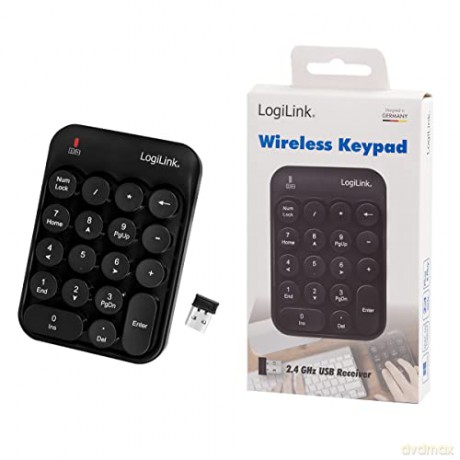 Klawiatura bezprzewodowa numeryczna, 18 klawiszy, 2.4GHz