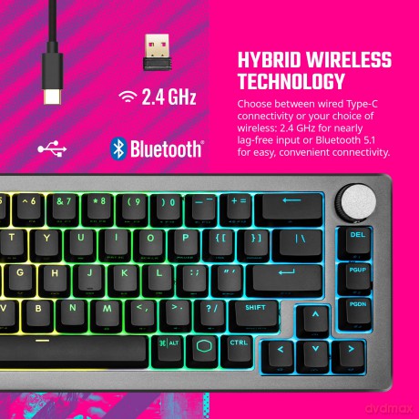 Klawiatura CK721 podświetlenie RGB TTC RED