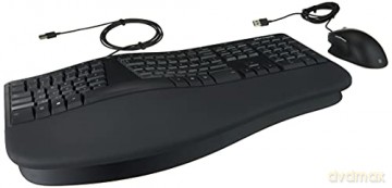 Klawiatura Ergonomic Desktop RJU-00013 czarna