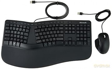 Klawiatura Ergonomic Desktop RJU-00013 czarna